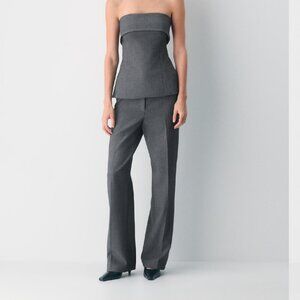 Aritzia Wilfred Prosecco Flare Pant (?) in Dark Gray (Short)